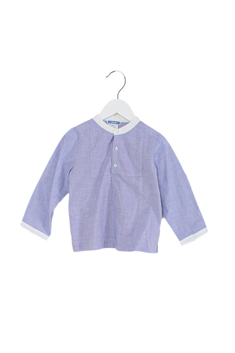 A Blue Long Sleeve Tops from Jacadi in size 3T for boy. (Front View)
