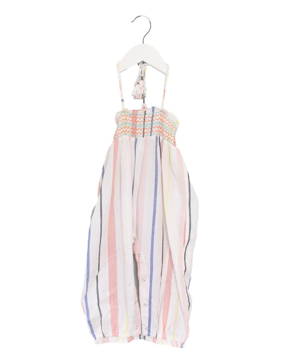 A Multicolour Sleeveless Jumpsuits from Velveteen in size 12-18M for girl. (Front View)