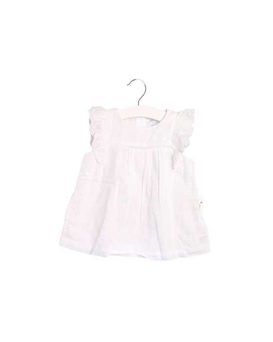 A White Sleeveless Dresses from Ralph Lauren in size 6-12M for girl. (Front View)