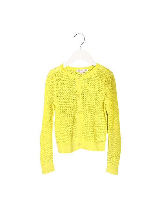 A Yellow Cardigans from Bonpoint in size 6T for girl. (Front View)
