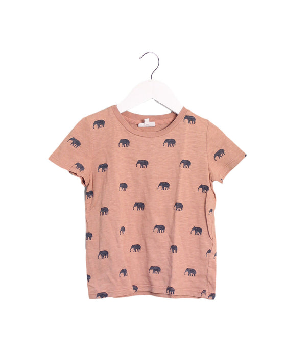 A Brown Short Sleeve T Shirts from Seed in size 4T for boy. (Front View)