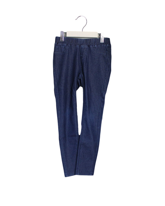 A Navy Leggings from Seed in size 6T for girl. (Front View)