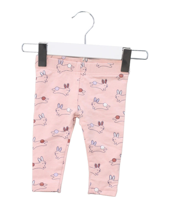A Pink Leggings from Seed in size 0-3M for girl. (Front View)