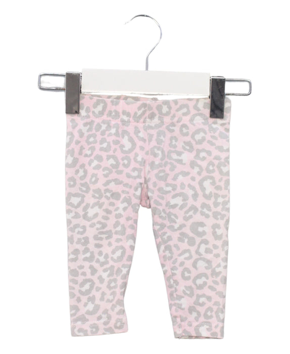 A Pink Leggings from Seed in size 0-3M for girl. (Front View)