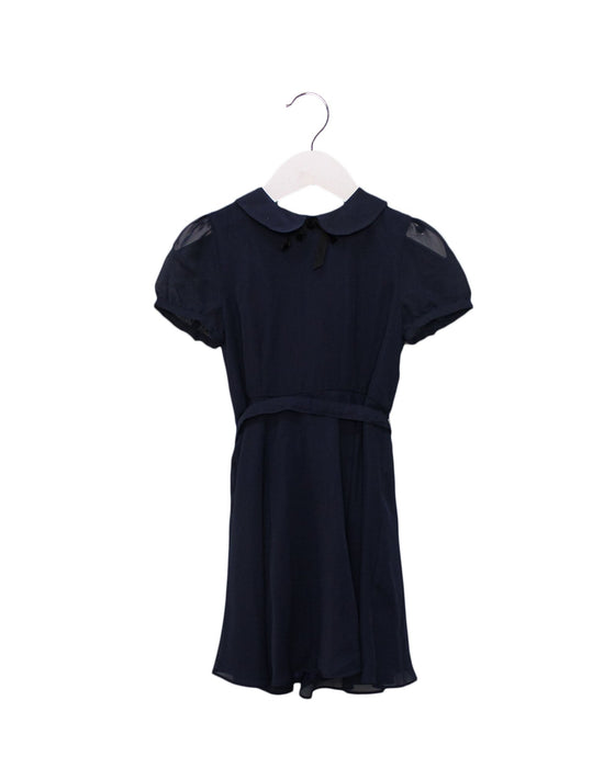 A Navy Short Sleeve Dresses from Polo Ralph Lauren in size 4T for girl. (Front View)