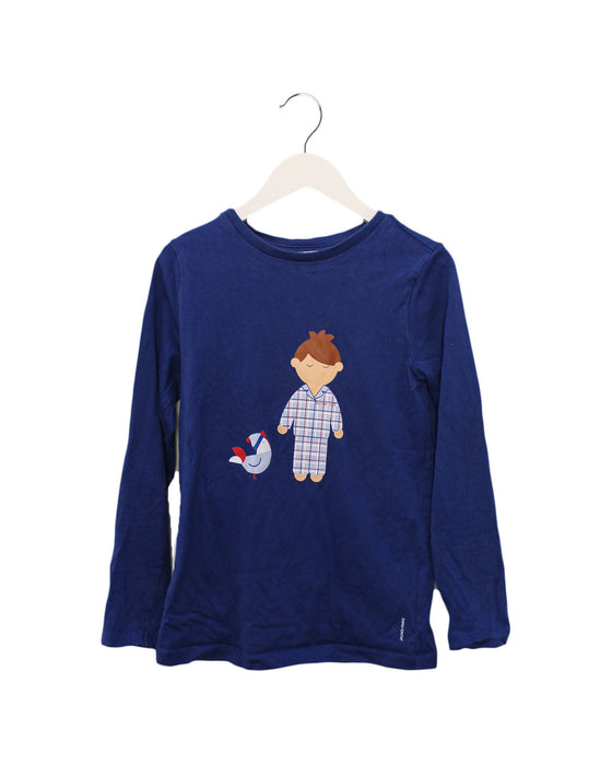 A Navy Long Sleeve Tops from Jacadi in size 10Y for boy. (Front View)