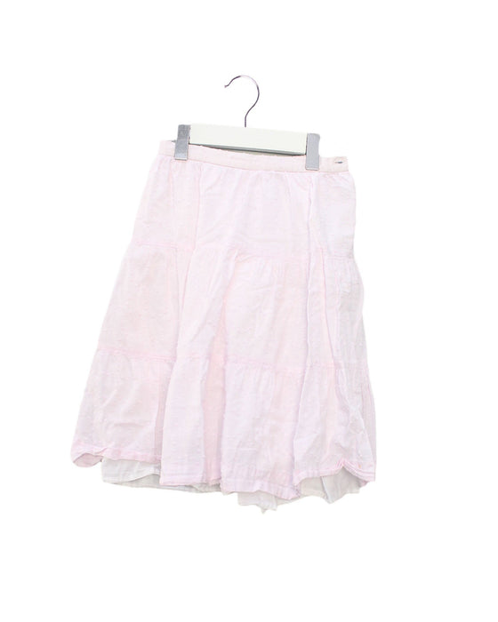 A Pink Long Skirts from Bonpoint in size 6T for girl. (Front View)