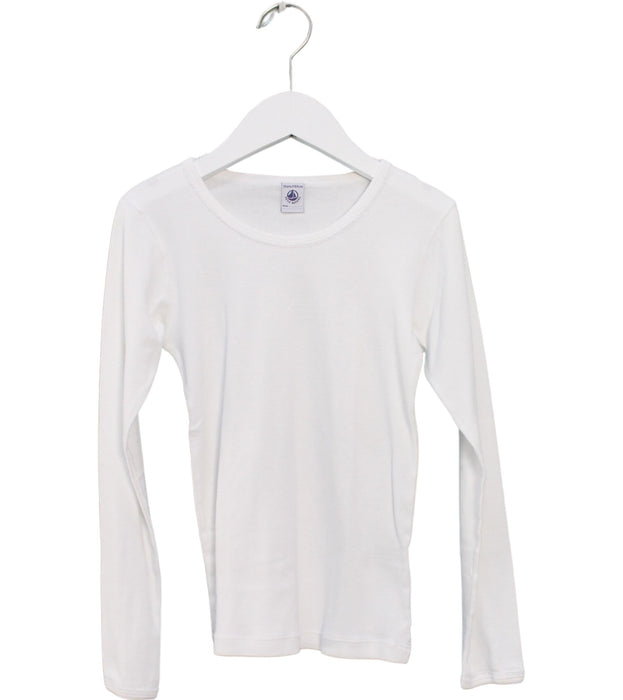 A White Long Sleeve Tops from Petit Bateau in size 10Y for girl. (Front View)