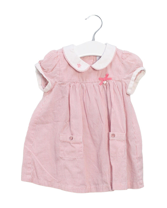 A Pink Short Sleeve Dresses from Tartine et Chocolat in size 12-18M for girl. (Front View)