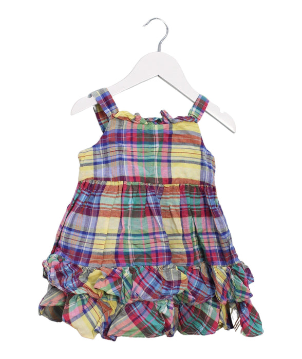 A Multicolour Sleeveless Dresses from Ralph Lauren in size 12-18M for girl. (Front View)