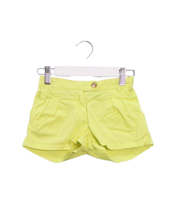 A Yellow Shorts from Bonpoint in size 6T for girl. (Front View)