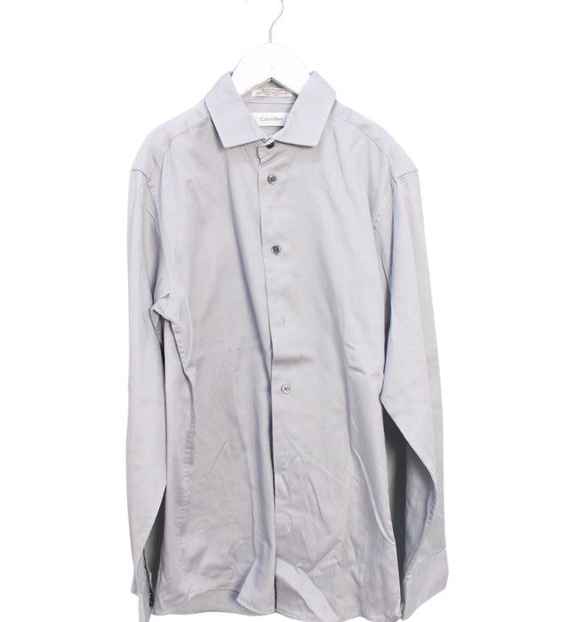 A Grey Shirts from Calvin Klein in size 14Y for boy. (Front View)