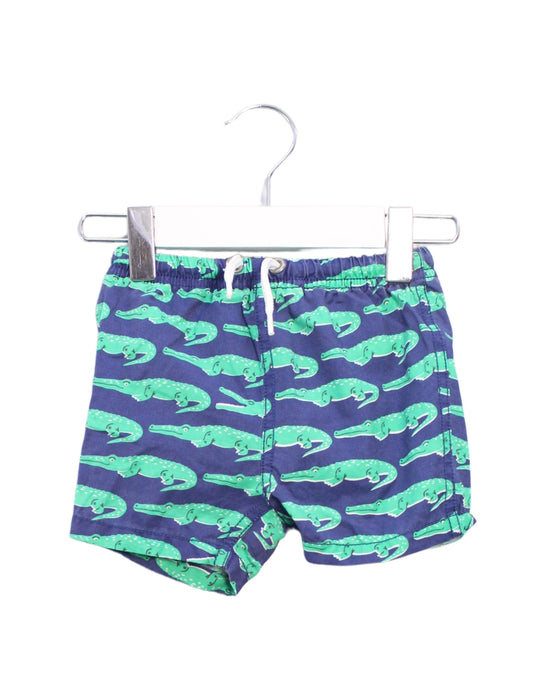 A Blue Swim Shorts from Boden in size 3-6M for boy. (Front View)
