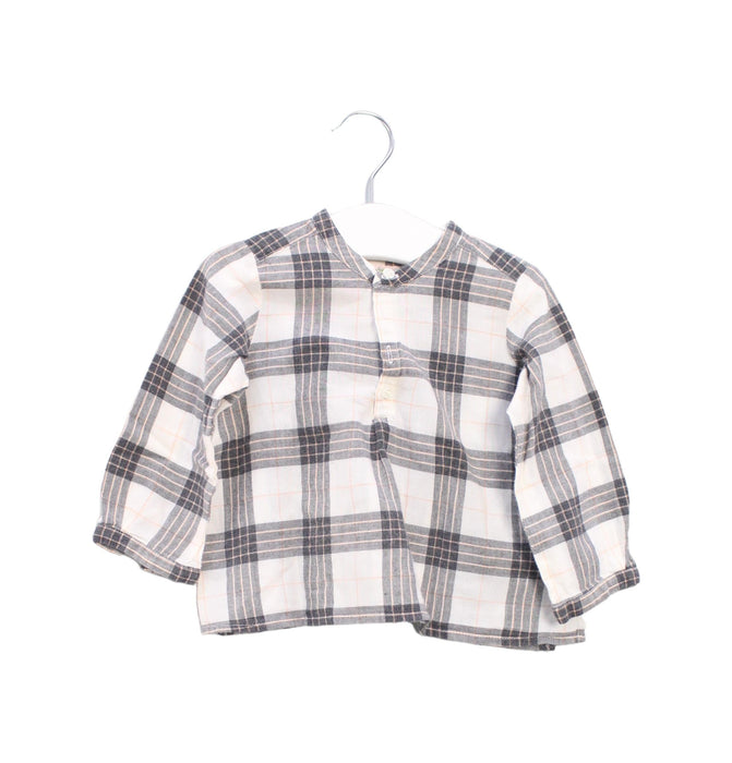 A Grey Long Sleeve Tops from Bonpoint in size 6-12M for boy. (Front View)