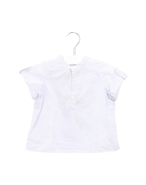 A Blue Short Sleeve Tops from Bonpoint in size 6-12M for boy. (Front View)