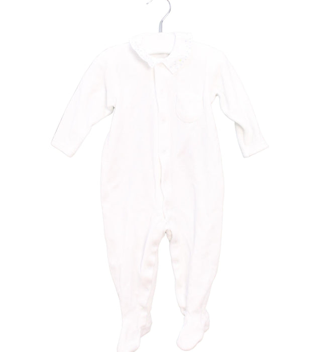 A White Onesies from Bonpoint in size 3-6M for neutral. (Front View)
