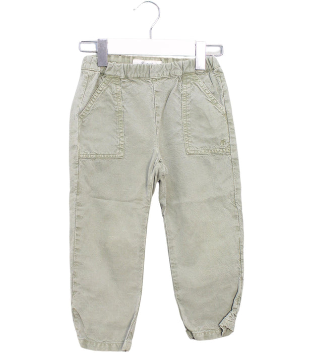 A Green Casual Pants from Bonpoint in size 3T for girl. (Front View)