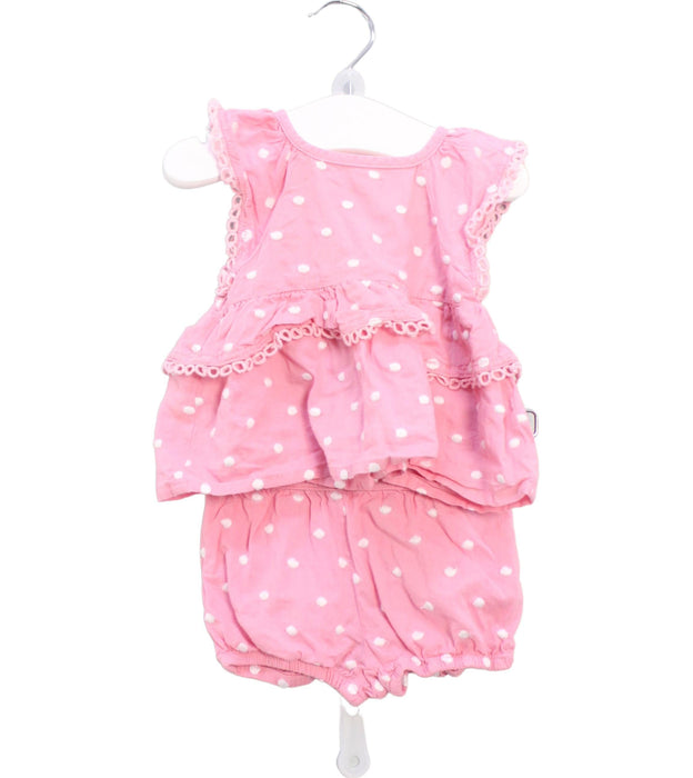 A Pink Shorts Sets from Seed in size 0-3M for girl. (Front View)