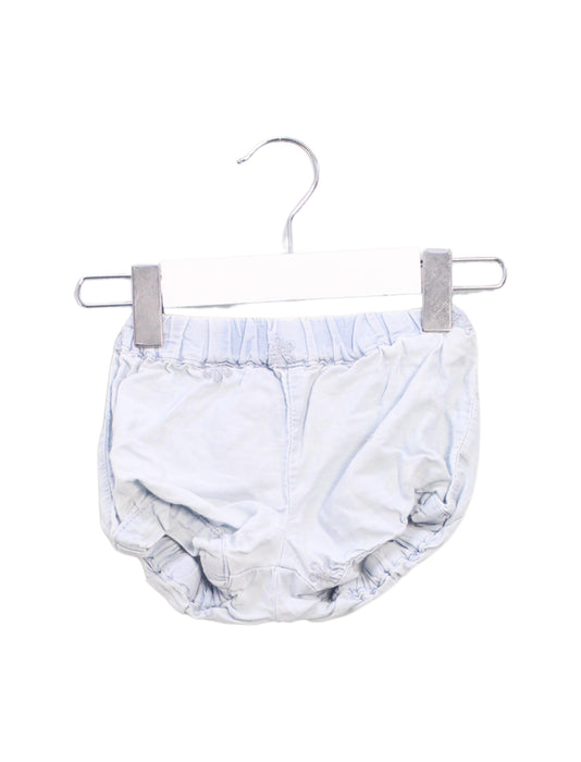 A Blue Bloomers from Seed in size 3-6M for girl. (Front View)