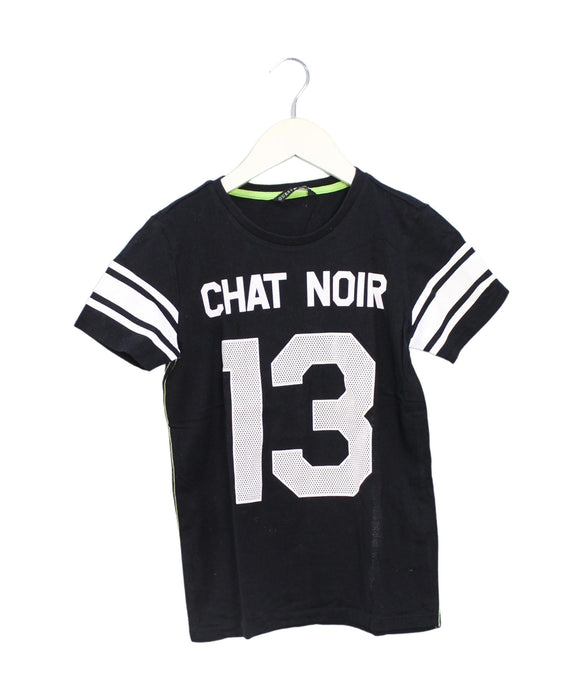 A Black Short Sleeve T Shirts from Guess in size 8Y for boy. (Front View)