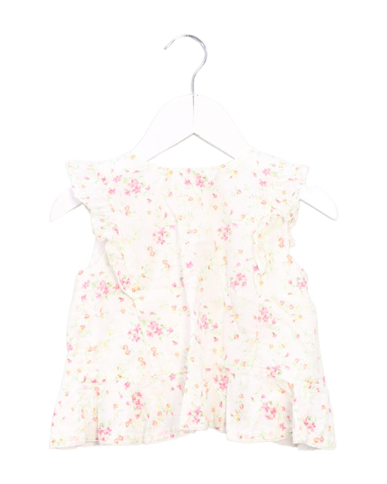 A White Sleeveless Tops from Ralph Lauren in size 12-18M for girl. (Front View)