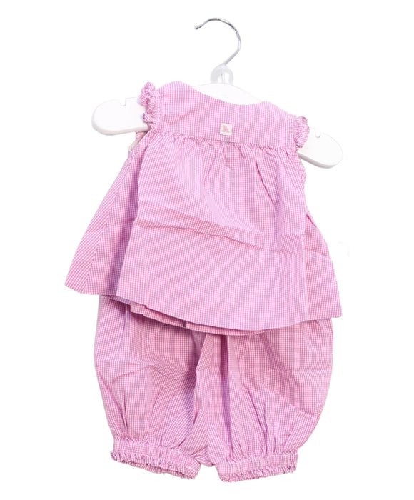 A Pink Shorts Sets from Jacadi in size 0-3M for girl. (Front View)