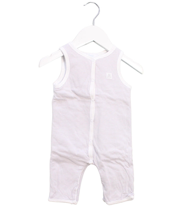 A Purple Sleeveless Jumpsuits from Jacadi in size 0-3M for boy. (Front View)