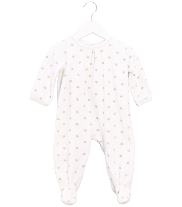 A White Long Sleeve Jumpsuits from Petit Bateau in size 6-12M for girl. (Front View)