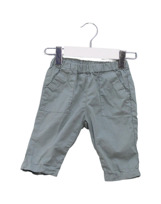 A Teal Casual Pants from Bonpoint in size 3-6M for boy. (Front View)