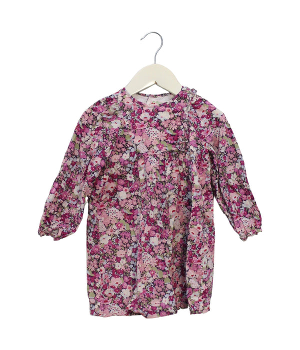 A Purple Long Sleeve Dresses from Bonpoint in size 3T for girl. (Front View)