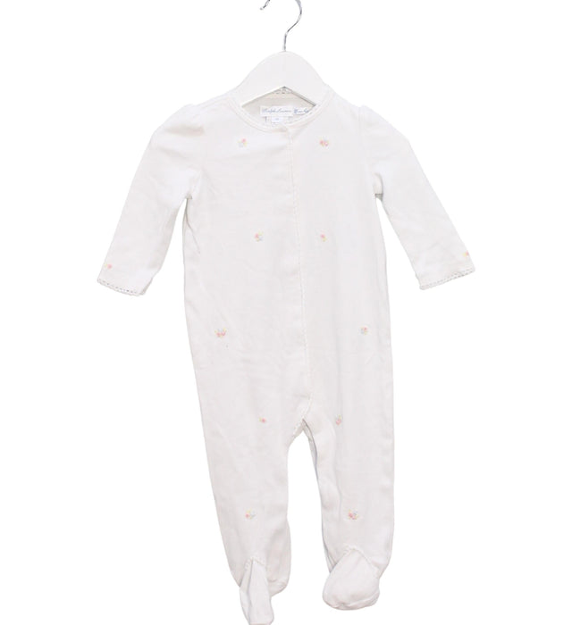 A White Long Sleeve Jumpsuits from Ralph Lauren in size 3-6M for girl. (Front View)