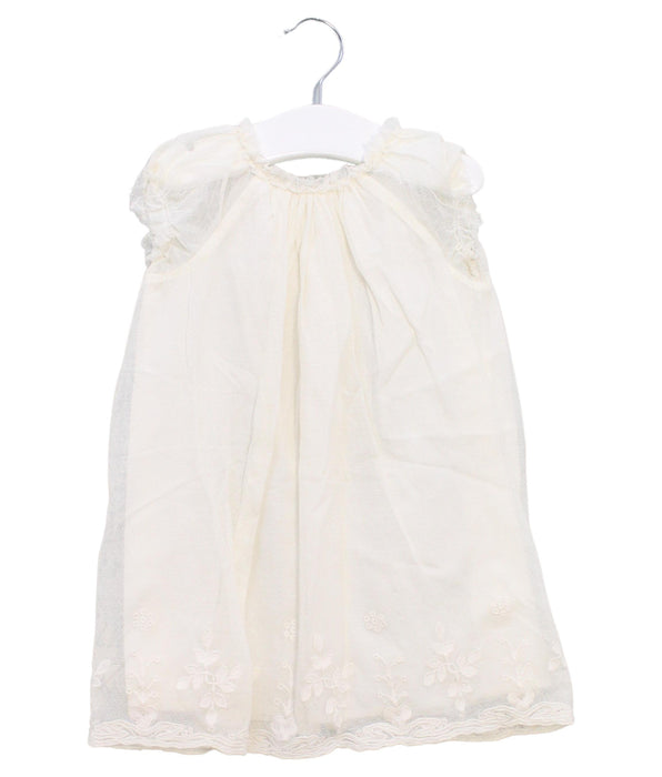 A White Sleeveless Dresses from Bonpoint in size 12-18M for girl. (Front View)