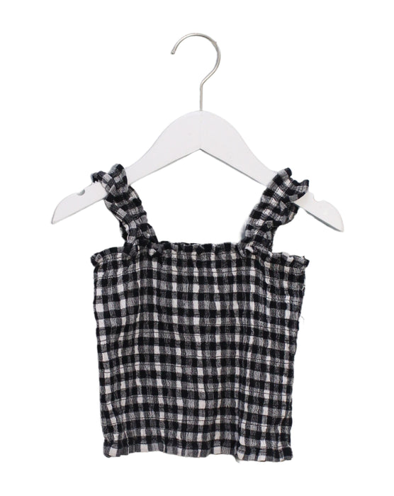 A Navy Sleeveless Tops from Seed in size 5T for girl. (Front View)