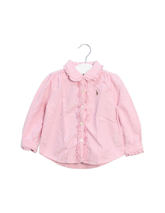 A Pink Shirts from Ralph Lauren in size 12-18M for girl. (Front View)