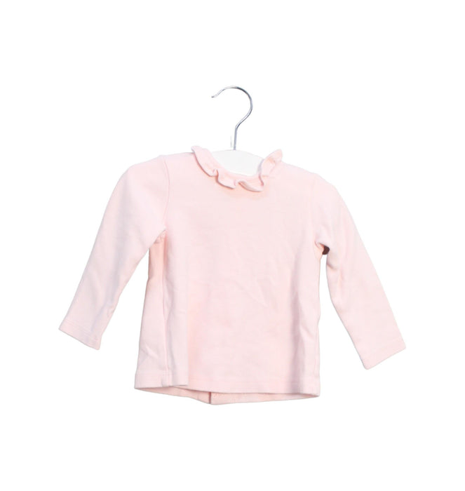 A Pink Long Sleeve Tops from Mayoral in size 6-12M for girl. (Front View)