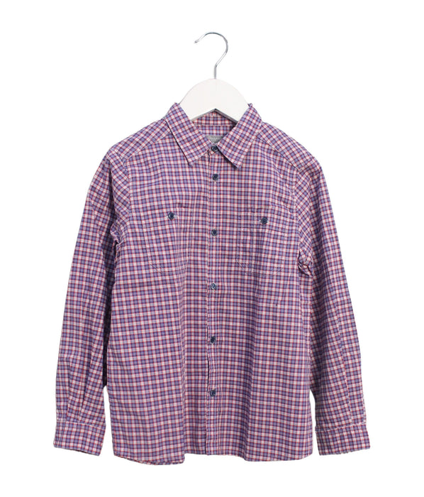 A Blue Shirts from Bonpoint in size 6T for boy. (Front View)