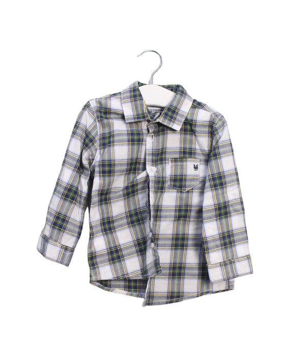 A Blue Shirts from Mayoral in size 12-18M for boy. (Front View)