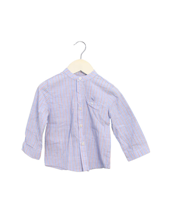 A Blue Shirts from Mayoral in size 6-12M for boy. (Front View)