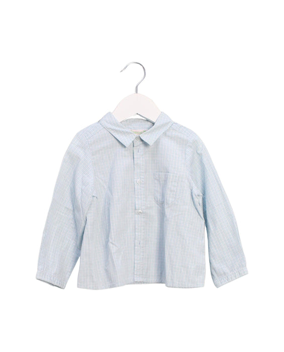 A Blue Shirts from Bonpoint in size 2T for boy. (Front View)