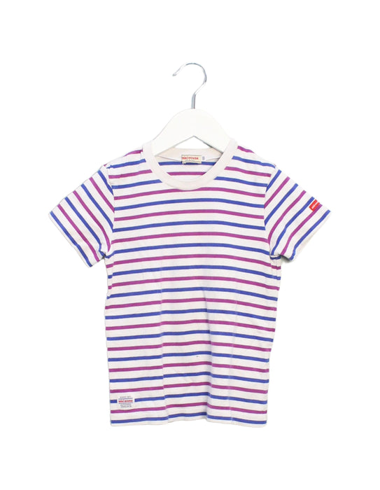A Multicolour Short Sleeve T Shirts from Miki House in size 5T for girl. (Front View)