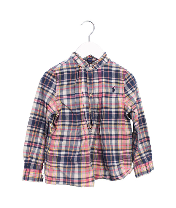 A Multicolour Long Sleeve Tops from Polo Ralph Lauren in size 4T for girl. (Front View)
