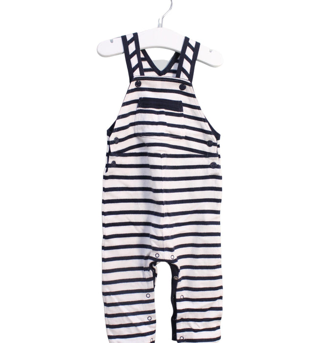 A Navy Sleeveless Jumpsuits from Petit Bateau in size 6-12M for boy. (Front View)