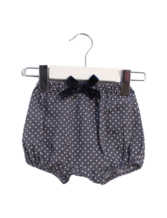 A Navy Bloomers from Jacadi in size 0-3M for girl. (Front View)
