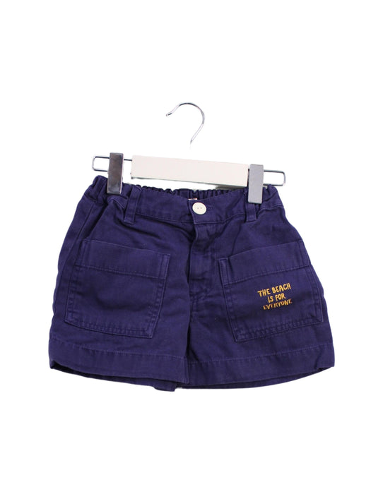 A Purple Shorts from Tinycottons in size 2T for boy. (Front View)