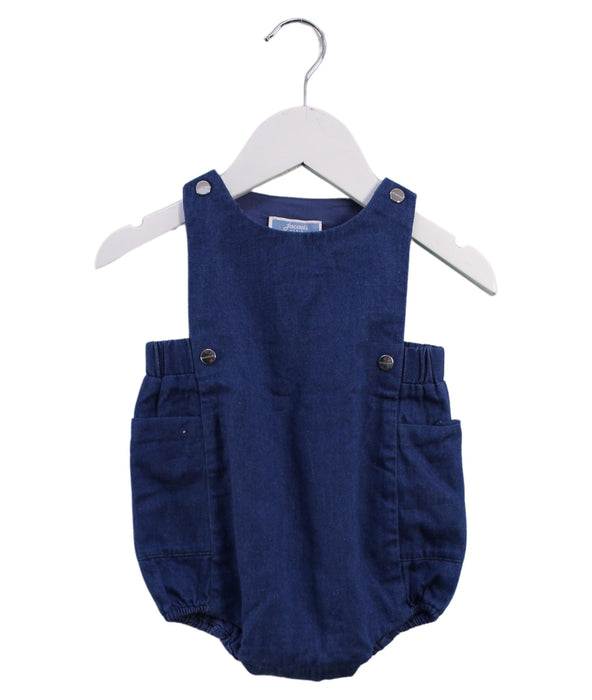 A Blue Sleeveless Bodysuits from Jacadi in size 3-6M for girl. (Front View)