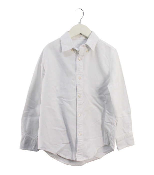 A White Shirts from Crewcuts in size 6T for boy. (Front View)