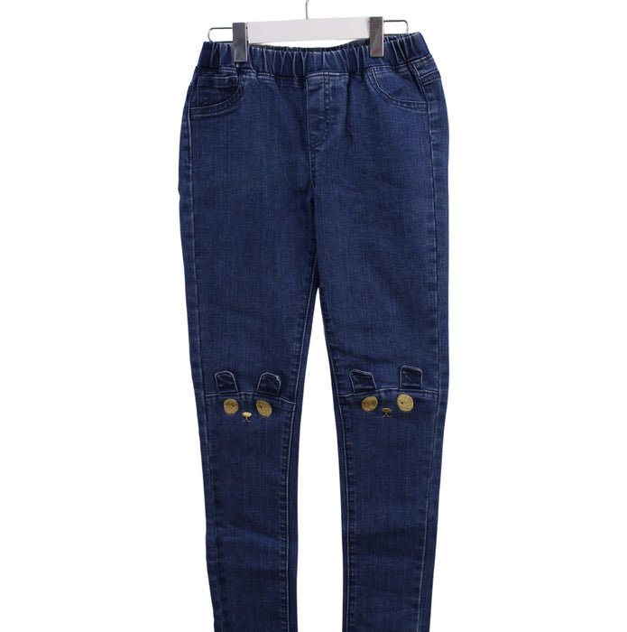 A Blue Casual Pants from Seed in size 10Y for girl. (Front View)