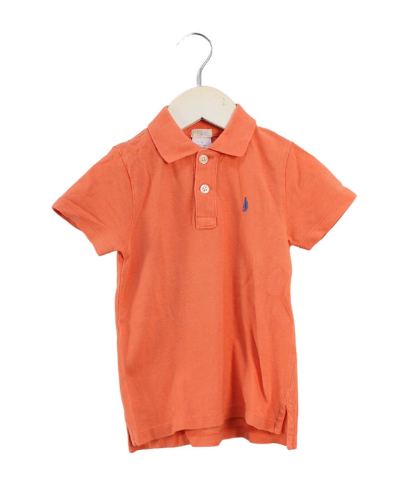 A Orange Short Sleeve Polos from Crewcuts in size 2T for boy. (Front View)