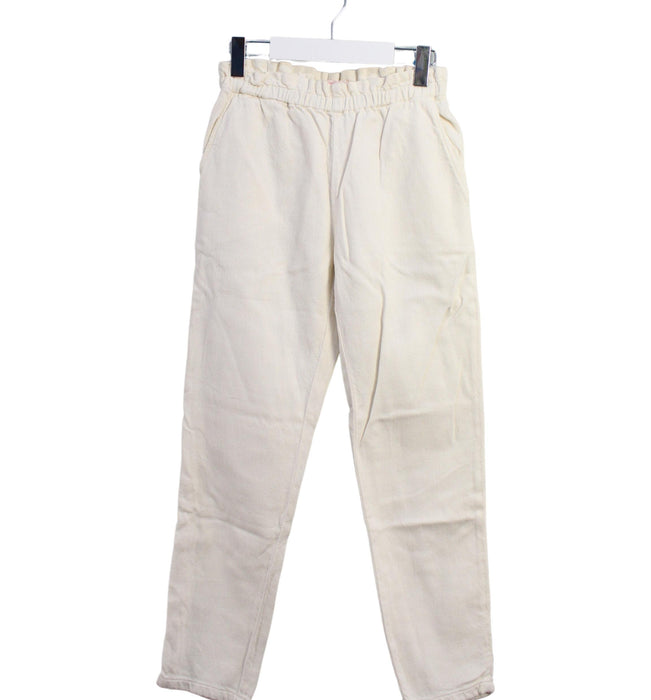 A Ivory Casual Pants from Bonpoint in size 10Y for girl. (Front View)