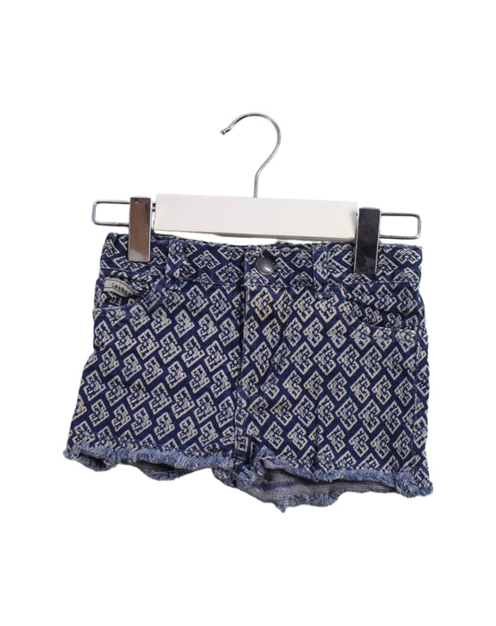 A Navy Shorts from Calvin Klein in size 4T for girl. (Front View)